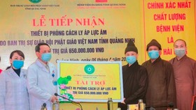 Phật giáo tỉnh Quảng Ninh ủng hộ 1,65 tỷ đồng phòng chống dịch Covid–19