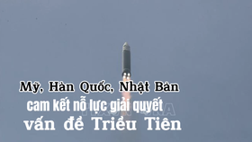 Mỹ, Hàn Quốc, Nhật Bản cam kết nỗ lực giải quyết vấn đề Triều Tiên