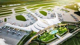 A 3D mock-up of Long Thanh International Airport