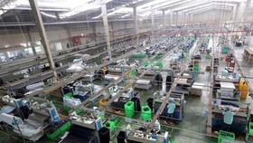 A package factory of the HAPLAST Joint Stock Company in northern Hung Yen province (Photo: VNA)