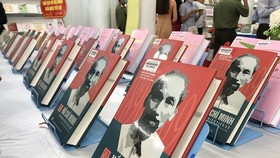 The exhibition introduces more than 800 book titles featuring the life and career of President Ho Chi Minh.