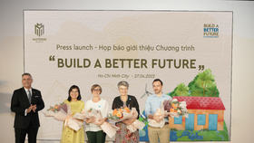 At a press conference of the "Build a better future" program