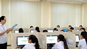 An exam at the Vietnam National University (VNU) - Hanoi (Photo: VNA)