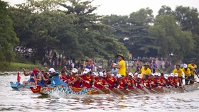 A traditional boat race celebrating the 77th anniversary of the August Revolution and National Day was held on the Kien Giang River in Le Thuy district, Quang Binh central province on September 2.