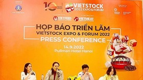 The press briefing on September 14 to provide information about the Vietstock Expo & Forum 2022 (Photo: congthuong.vn)