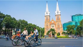 Tourists in Ho Chi Minh City