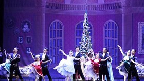 A scene in the ballet, “Nutcracker” performed by the HBSO