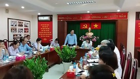 Đoàn giám sát của Ủy ban Mặt trận Tổ quốc Việt Nam TPHCM làm việc với UBND quận 7 về quản lý cơ sở mầm non ngoài công lập