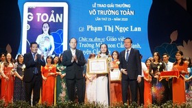 TPHCM: Công bố danh sách 50 cán bộ quản lý, giáo viên được trao tặng giải thưởng Võ Trường Toản