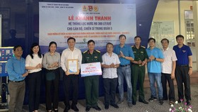 Đoàn trao hệ thống nước lọc tặng cán bộ, chiến sĩ tại tỉnh Tây Ninh