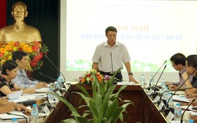 新聞與傳播部副部長范鴻海在會議上發表指導意見。（圖源：光英）