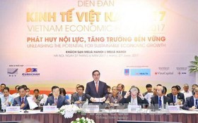 中央經濟部長阮文平在論壇上發表講話。（圖源：文決/越通社）