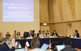 圖為來自11國TPP首席談判代表會議。（圖源：The Yomiuri Shimbun）