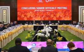 APEC高官總結會議開幕式。