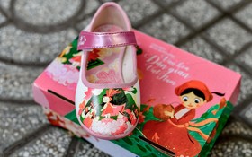 帶有越南民間故事人物圖案的童鞋。