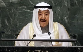 科威特國王謝赫薩巴赫‧艾哈邁德‧賈比爾‧薩巴赫。（圖源：聯合國）