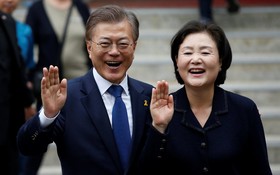 韓國總統文在寅與夫人將從本月22至24日前來越南進行國事訪問。（示意圖源：路透社）