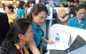 越航是越南首家應用QR碼掃描進行收付款的航空公司。（圖源：越航）