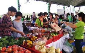 “第三次富美興綠色盛會日”吸引眾多關心無公害果蔬與健康食品的消費者的參觀、選購。