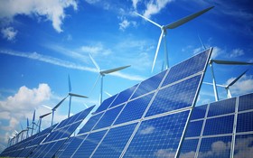 太陽能發電和風力發電是兩種新興的可再生能源利用方式。（示意圖源：互聯網）