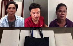 被抓獲的3名歹徒與涉案物證。