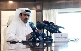 卡塔爾能源部長薩阿德卡比 3日在多哈舉行的記者會上，宣佈卡塔爾明年將退出OPEC，專注於天然氣生產。（圖源：AFP）