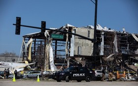 廠房嚴重受損。（圖源：AP）