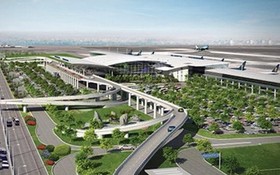 隆城機場有望 2020 年底施工。圖為隆城機場效果圖。（圖源：越通社）