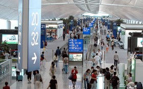 香港機場發生示威影響多航班運作。圖為香港機場一瞥。（示意圖源：互聯網）