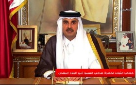 卡塔爾國王塔米姆‧本‧哈馬德‧阿勒薩尼。（圖源：路透社）