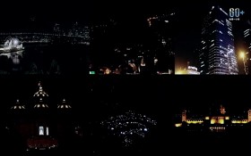 全球多地當地時間28日晚以熄燈等方式參與“地球一小時”環保活動。（圖源：互聯網）