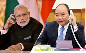 阮春福總理昨(13)日下午在政府辦公廳與印度總理納倫德拉‧莫迪通話。（示意圖源：互聯網）