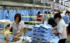 一紡織品成衣生產線。（圖源：互聯網）