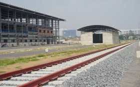 地鐵1號線CP2發包高架路段與地鐵站現已完成83%施工量。（圖源：德富）