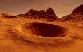 NASA火星探測器在火星上發現了一個大型的液態湖。（示意圖源：Adobe Stock）