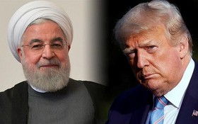 伊朗總統魯哈尼（左）和美國總統特朗普。 （圖源：互聯網）