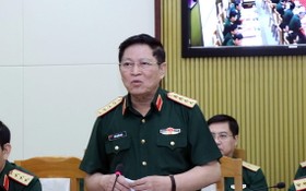 國防部長吳春歷大將主持會議。（圖源：光輝）