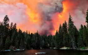 當地時間6日，美國加利福尼亞州的山火規模已達該州歷史最嚴重​​程度。（圖源：互聯網）