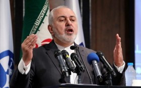伊朗外長扎里夫在首都德黑蘭發表。（圖源：AFP）