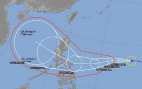 10號颱風的移動方向。（圖源：JMA）