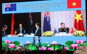 第四次越南-澳大利亞國防政策對話視像會議。（圖源：越通社）