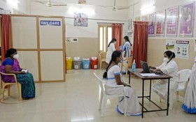 印度在全國范圍內進行新冠疫苗接種演習。 （圖源：AFP）
