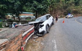 圖為2月24日在保祿嶺上發生的一起交通事故，導致一名7歲男童死亡。（圖源：嘉平）