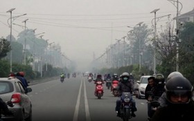 尼泊爾首都加德滿都空氣質量急劇惡化，能見度降到800米以下。（圖源：視頻截圖）