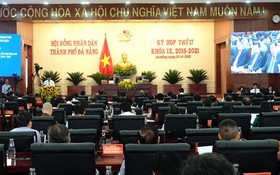 2016-2021年任期第九屆峴港市人民議會會議現場。（圖源：峴港市新聞網）