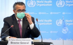 世界衛生組織總幹事譚德塞在瑞士日內瓦參加世界衛生大會。（圖源：互聯網）
