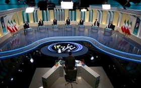 伊朗第三場總統大選辯論現場。（圖源: 路透社）