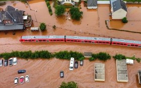 德國萊茵蘭‧普法爾茨發生嚴重洪災。（圖源：互聯網）