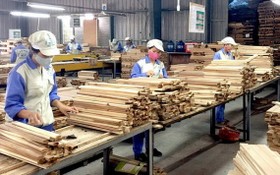 越南木製品外銷外國市場。（圖源：VOV）