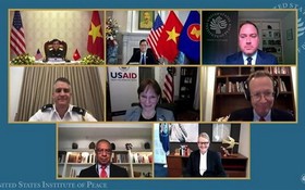 美國和平研究所8月3日以視頻形式舉行“克服越南戰爭後果”視頻研討會。（圖源：越通社）